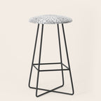 BW starry abstract mosaic B Stool Gallery Image 1