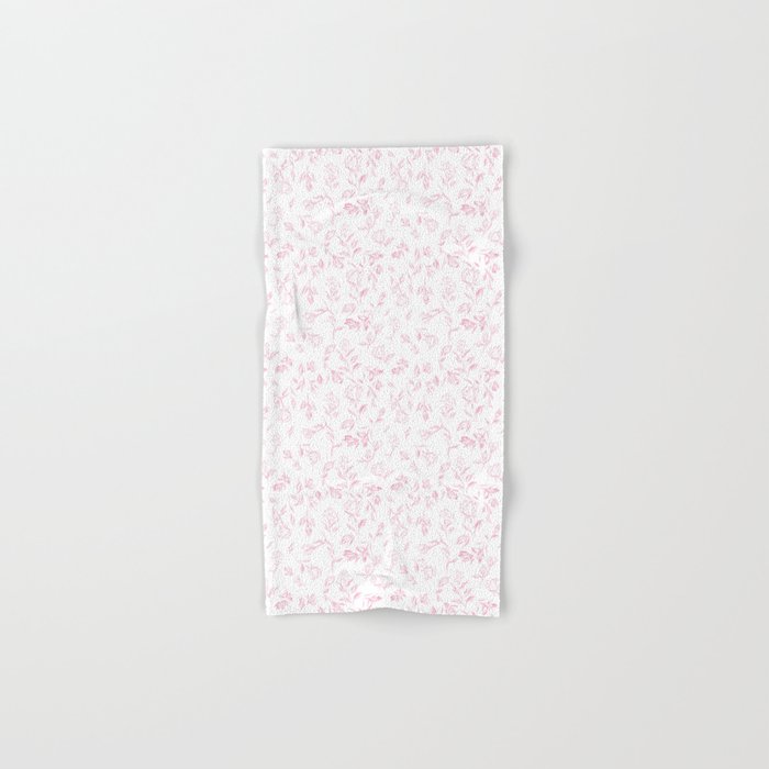 Pink romantic wildflowers Bath Towel Gallery Image 1
