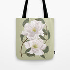 Peonies flowers II Tote Bag Gallery Image 1