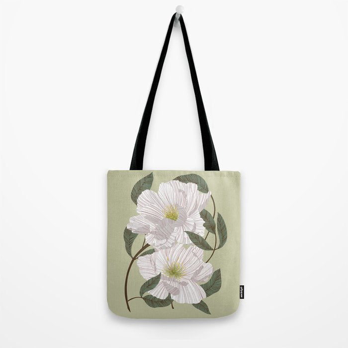 Peonies flowers II Tote Bag Gallery Image 2
