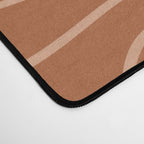 Squiggle Abstract Minimalist Modern Boho Pattern in Terracotta Rust Desk Mat Gallery Image 4
