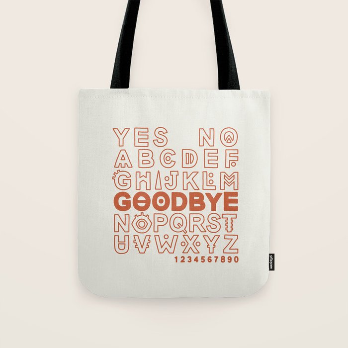Plastic Bag Ouija Board Tote Bag Gallery Image 1