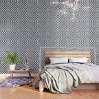 Hand Painted Blue Festive Gingham Theme Wallpaper Gallery Image 3