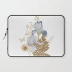 Soft Nature Floral and Butterflies Laptop Sleeve Gallery Image 1