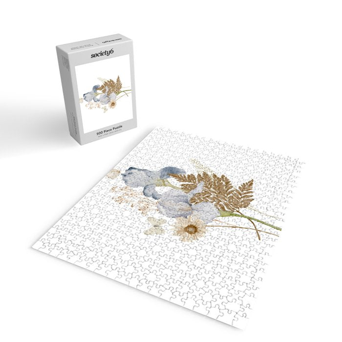Soft Nature Floral and Butterflies Jigsaw Puzzle Gallery Image 2