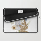 Soft Nature Floral and Butterflies Laptop Sleeve Gallery Image 2