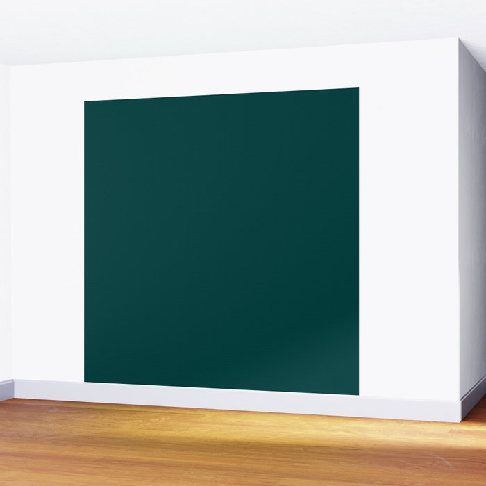 Dark Teal Wall Mural Gallery Image 2
