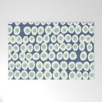 Wonderful bold dots blue and mint Welcome Mat Gallery Image 1