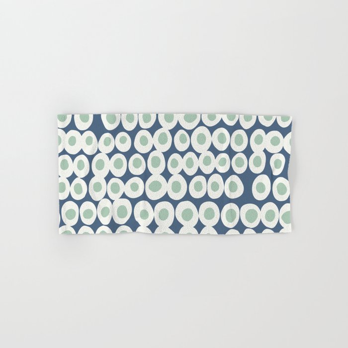 Wonderful bold dots blue and mint Bath Towel Gallery Image 1