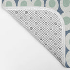 Wonderful bold dots blue and mint Bath Mat Gallery Image 2