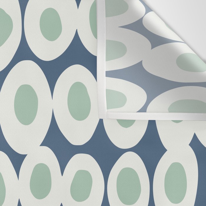 Wonderful bold dots blue and mint Wall Tapestry Gallery Image 3