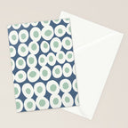 Wonderful bold dots blue and mint Stationery Card Gallery Image 2