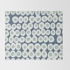 Wonderful bold dots blue and mint Throw Blanket Gallery Image 2