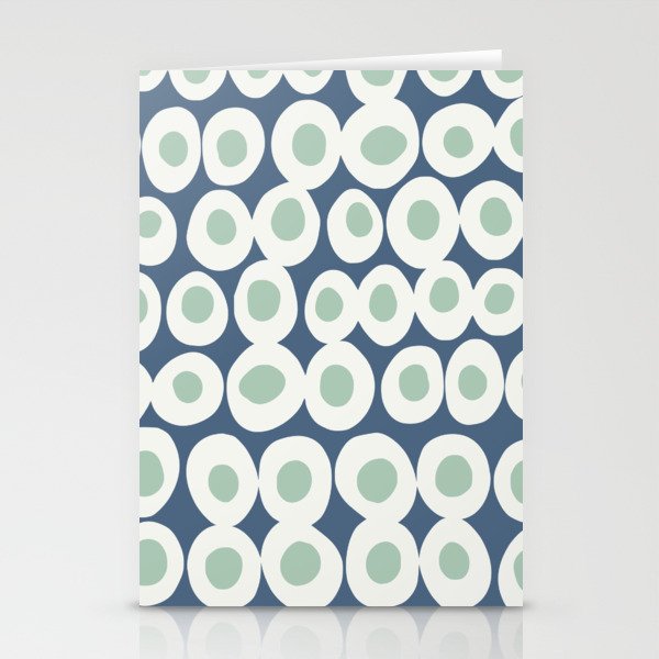 Wonderful bold dots blue and mint Stationery Card Gallery Image 2