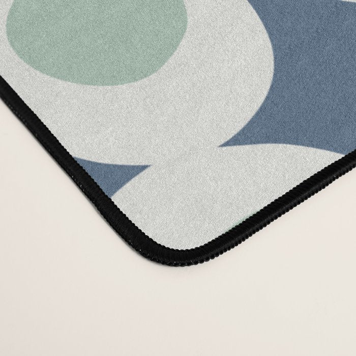 Wonderful bold dots blue and mint Desk Mat Gallery Image 4