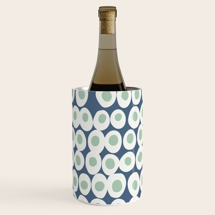 Wonderful bold dots blue and mint Wine Chiller Gallery Image 2