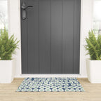 Wonderful bold dots blue and mint Welcome Mat Gallery Image 3