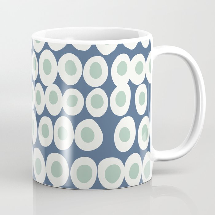 Wonderful bold dots blue and mint Coffee Mug Gallery Image 1