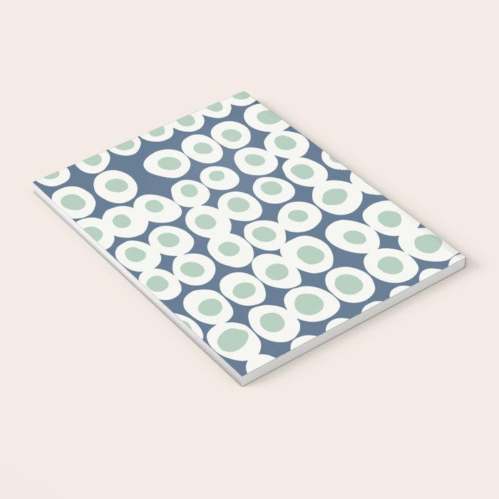 Wonderful bold dots blue and mint Notebook Gallery Image 3