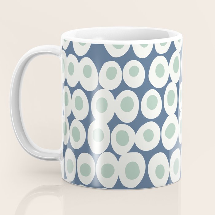 Wonderful bold dots blue and mint Coffee Mug Gallery Image 3