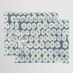 Wonderful bold dots blue and mint Placemat Gallery Image 1