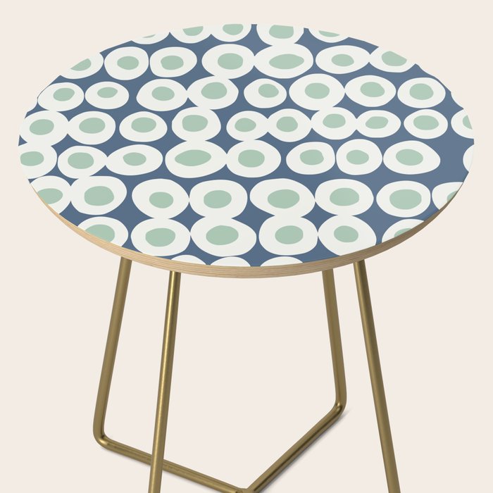 Wonderful bold dots blue and mint Side Table Gallery Image 2
