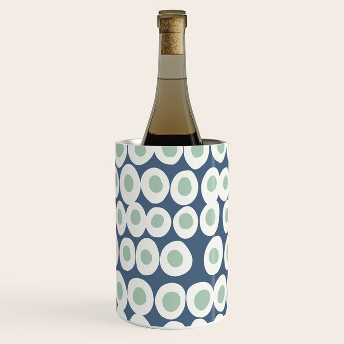 Wonderful bold dots blue and mint Wine Chiller Gallery Image 3