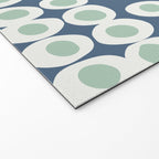 Wonderful bold dots blue and mint Welcome Mat Gallery Image 2