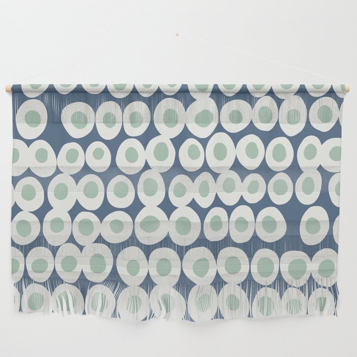 Wonderful bold dots blue and mint Wall Hanging Gallery Image 1