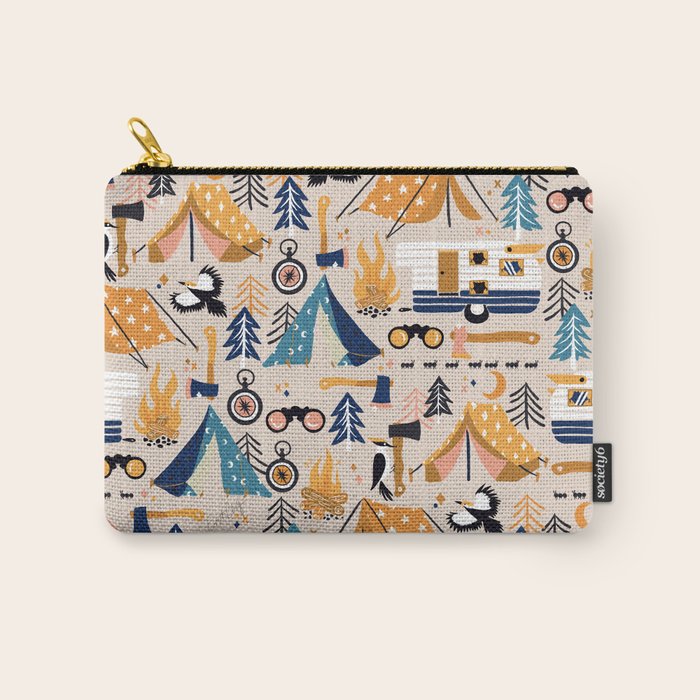 Camping Kit - Orange & Blue Carry All Pouch Gallery Image 1