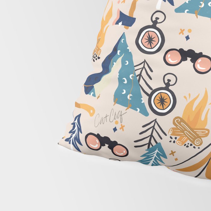Camping Kit - Orange & Blue Pillow Sham Gallery Image 4