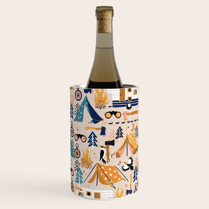 Camping Kit - Orange & Blue Wine Chiller Gallery Image 1