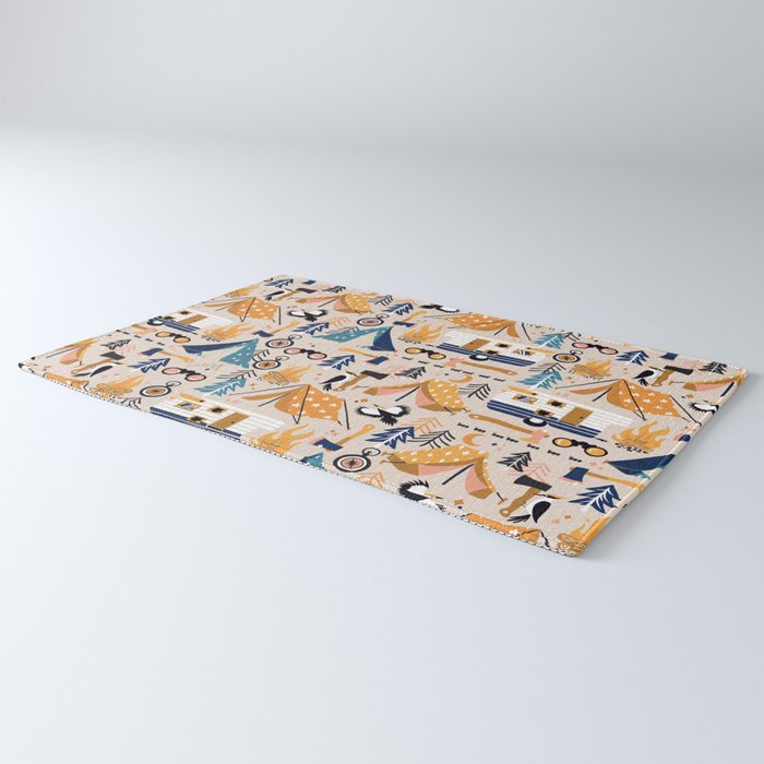 Camping Kit - Orange & Blue Rug Gallery Image 3