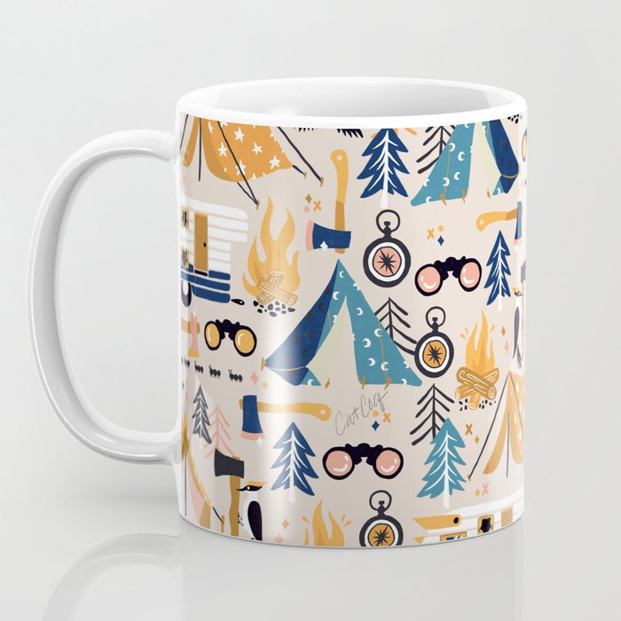 Camping Kit - Orange & Blue Coffee Mug Gallery Image 3