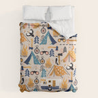 Camping Kit - Orange & Blue Duvet Cover Gallery Image 6
