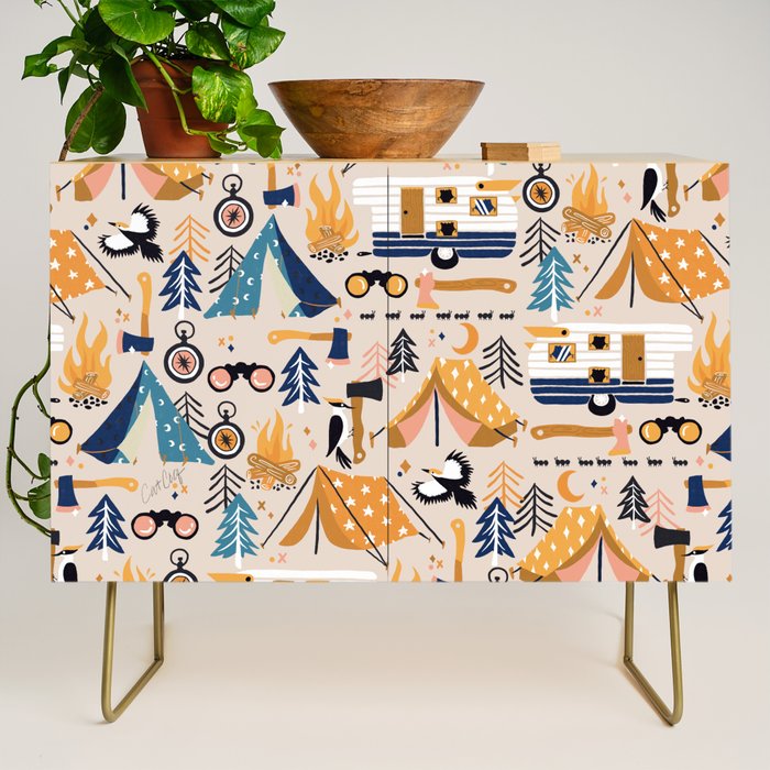 Camping Kit - Orange & Blue Credenza Gallery Image 1
