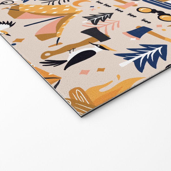 Camping Kit - Orange & Blue Welcome Mat Gallery Image 2