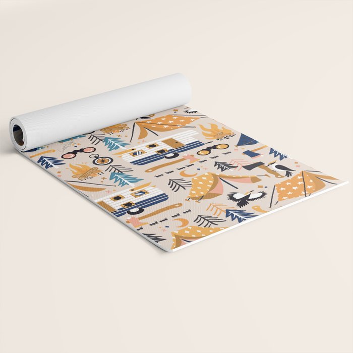 Camping Kit - Orange & Blue Yoga Mat Gallery Image 2