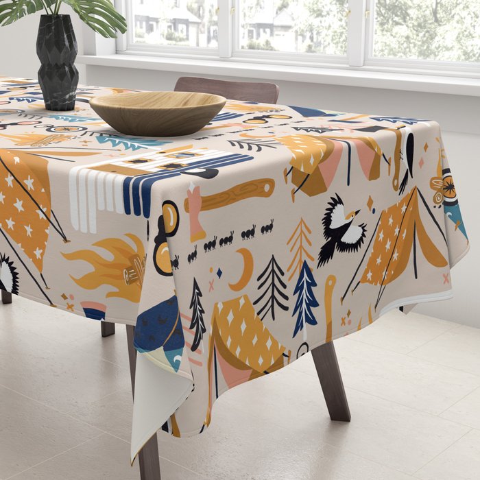 Camping Kit - Orange & Blue Tablecloth Gallery Image 3
