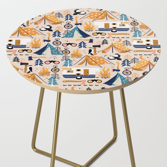 Camping Kit - Orange & Blue Side Table Gallery Image 2