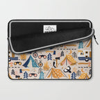 Camping Kit - Orange & Blue Laptop Sleeve Gallery Image 2