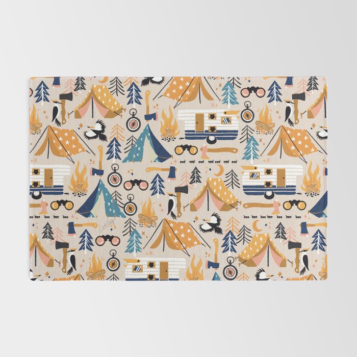 Camping Kit - Orange & Blue Rug Gallery Image 2