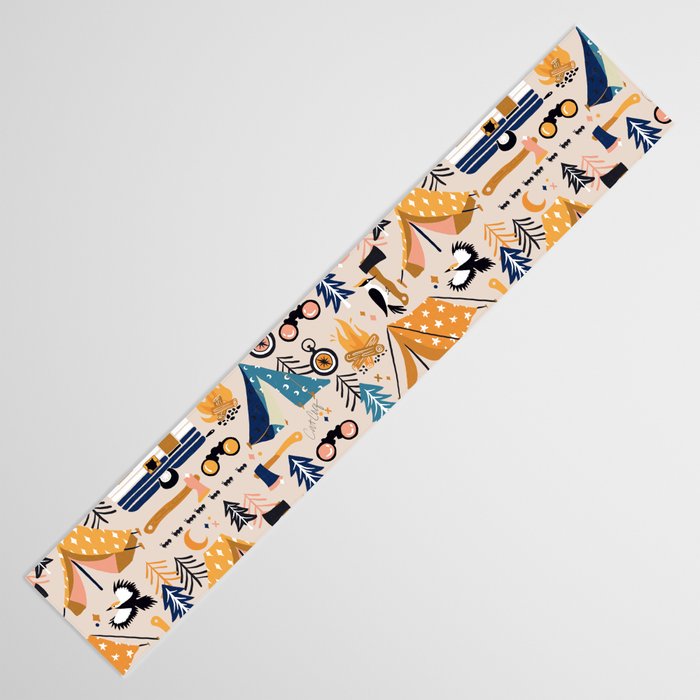 Camping Kit - Orange & Blue Table Runner Gallery Image 3