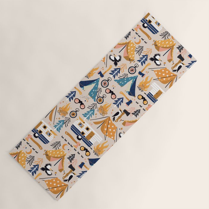 Camping Kit - Orange & Blue Yoga Mat Gallery Image 1