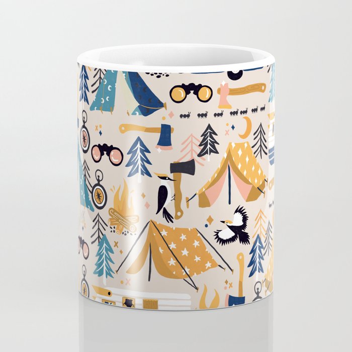 Camping Kit - Orange & Blue Coffee Mug Gallery Image 4