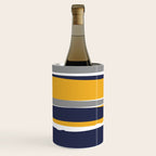 Stripes Abstract, Yellow, Grey, Navy Wine Chiller Gallery Image 3