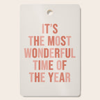 The Most Wonderful Time Of The Year Warm Pink Cutting Board Gallery Image 1