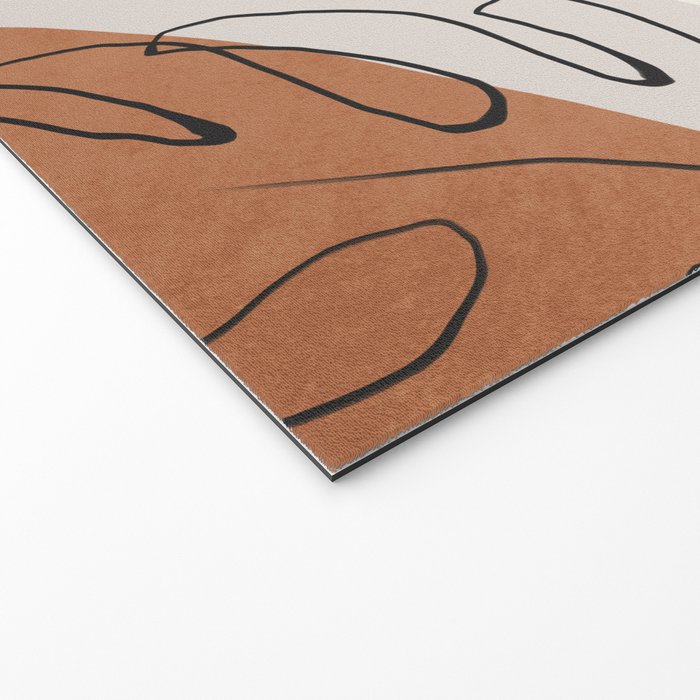 Minimal Abstract Art- Monstera Welcome Mat Gallery Image 2