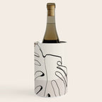 Minimal Abstract Art- Monstera Wine Chiller Gallery Image 1