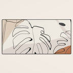 Minimal Abstract Art- Monstera Desk Mat Gallery Image 3